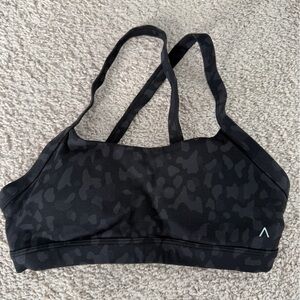 Black Camouflage Sports Bra